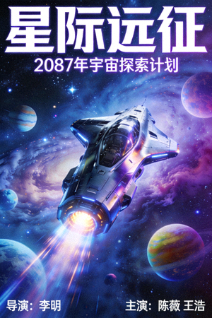 科幻电影海报 - 未来世界星际旅行高清画质
